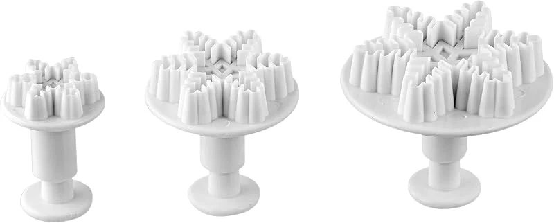 Visita la tienda de Dr. Oetker Dr. Oetker "" Copo de Nieve de Navidad Cutter, plástico, Plata, 5, 5 x 5, 5 cm, Juego de 3 — Hogar y cocina