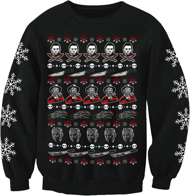 Christmas Jumpers - Nostalgic Sudadera de Navidad inspirada en la película de terror para adultos — Ropa Navidad