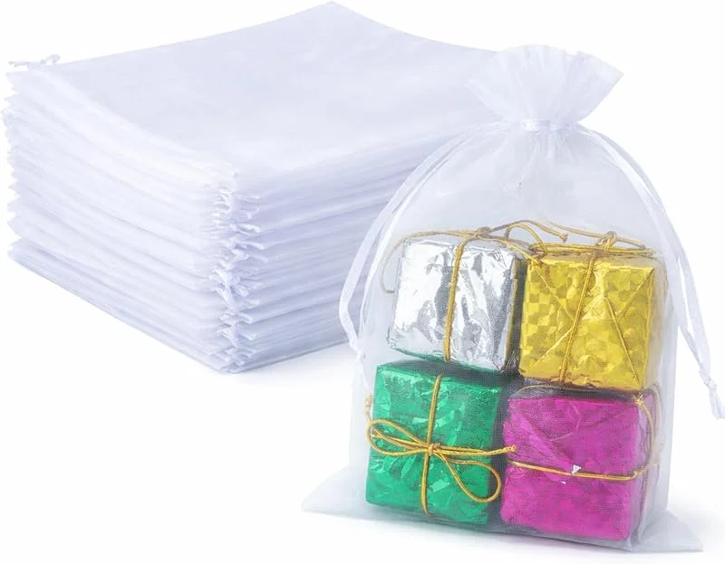 Visita la tienda de G2PLUS G2PLUS 100PCS Bolsas Organza Blanco 13x18cm, Bolsitas para Joyas — Envoltorio regalo