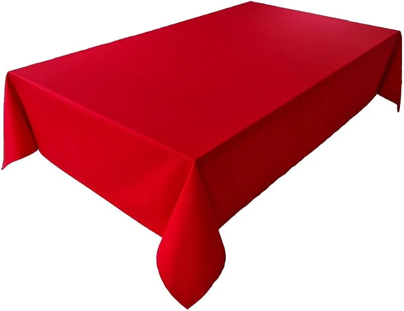 Lemos Home Mantel algodón, colección Concept, Color y tamaño a Elegir (Mantel – 80 x 80 cm, Rojo) — Hogar y cocina