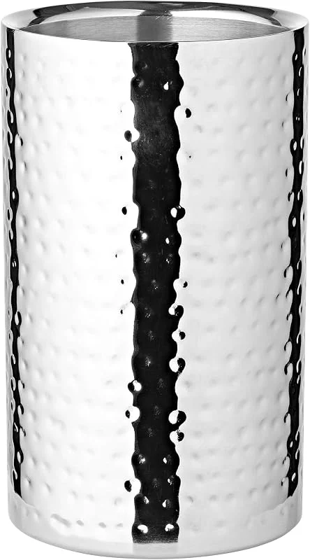 Visita la tienda de EDZARD EDZARD Enfriador de vino Nebraska (H 20 cm, Ø 12 cm), martillada — Vino y mesa festiva