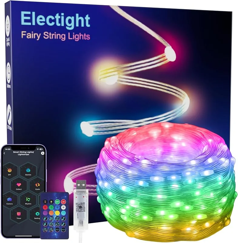 Visita la tienda de Electight 10M Tira LED Navidad Inteligente, RGB Cadena de Lámparas — Luces Navidad
