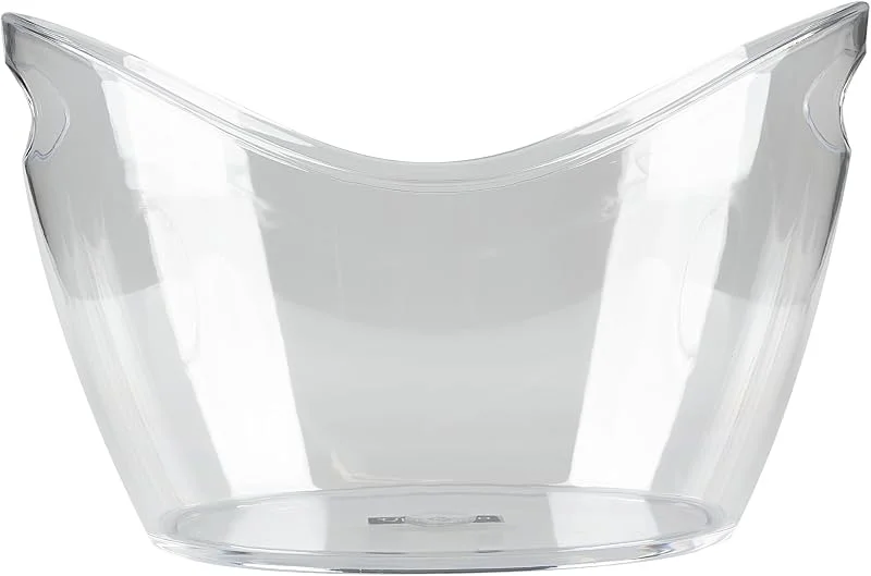 Visita la tienda de Qpractiko Cubitera grande 12L transparente con asa ergonómica — Vino y mesa festiva