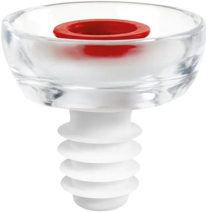 Visita la tienda de Guzzini Guzzini - SAVE-IT Tapón de vacío para vino - Transparente, Ø 5, 2 x h5 cm - 12340100 — Vino y mesa festiva