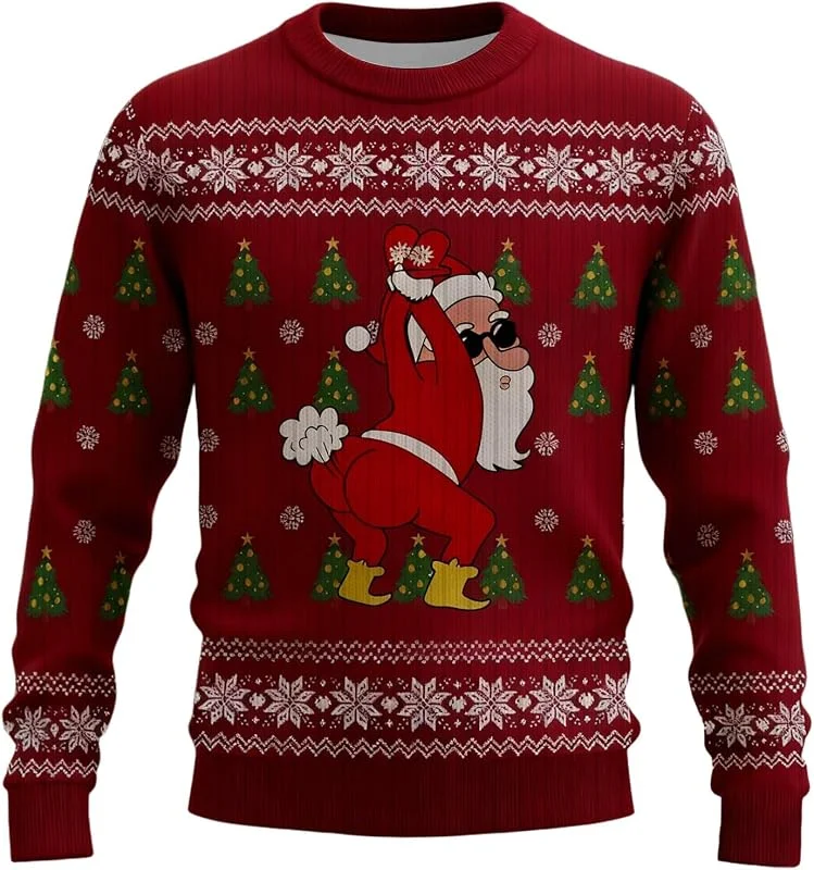 PINTUTU Jersey Navidad Jersey Navideño Hombre Ropa Navideña Jerseis Navideños Camisetas Navideñas Familia Sudadera Navidad Familia Navideños Gracioso Pareja Christmas Jumper Suave — Ropa Navidad