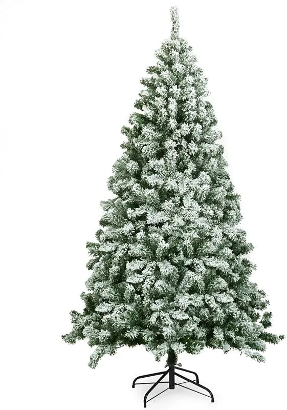 Visita la tienda de COSTWAY COSTWAY Árbol de Navidad 180 cm, Arbol de Navidad Nevado con Nieve — Decoracion Navidad