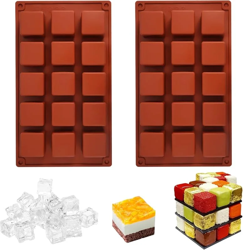 EXIN DECHEN 30 Cavidades 3, 3cm Molde Bombones Praliné, Silicona Molde Cuadrado Moldes — Hogar y cocina