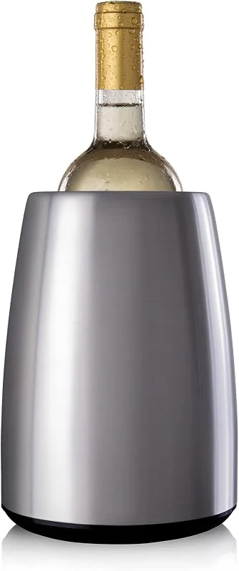Visita la tienda de Vacuvin Vacu Vin Enfriador de Vino Elegante en Acero Inoxidable - Enfriador con Acumulador para Botellas de Vino Estándar - Aislante — Vino y mesa festiva
