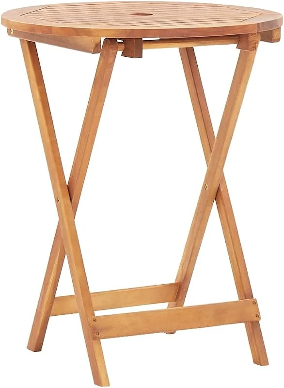 Visita la tienda de vidaXL vidaXL Mesa Plegable de jardín de Madera Maciza de Acacia 60x75 cm — Vino y mesa festiva