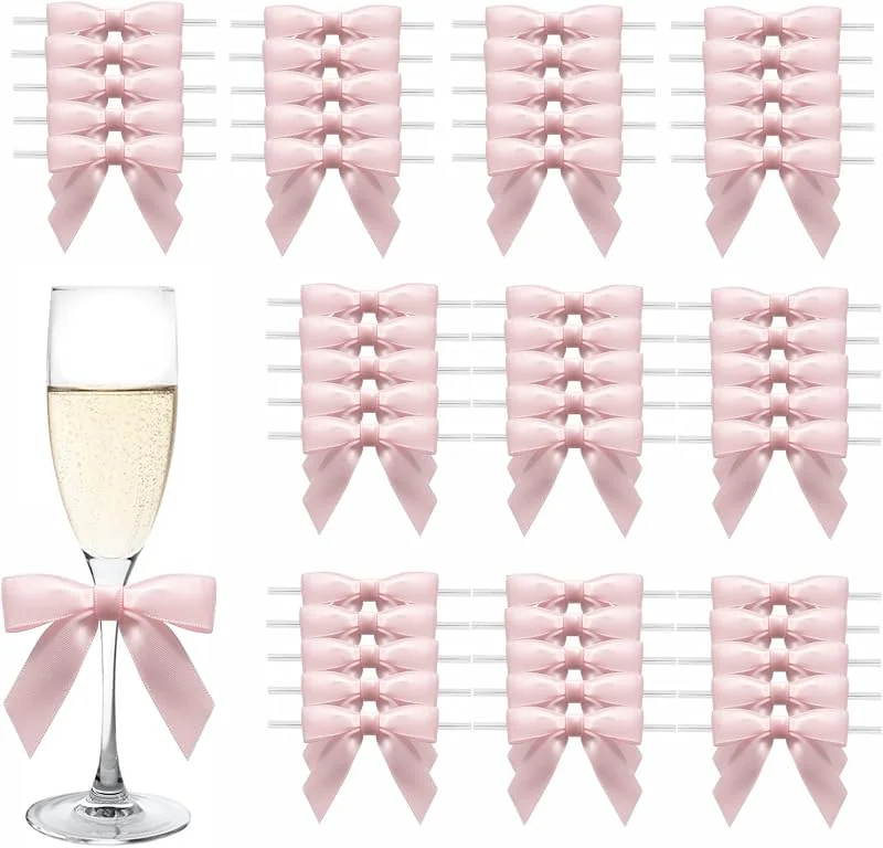 Visita la tienda de MORSUNBELA MORSUNBELA Lazos de Regalo pequeños para Regalo decoración Rosa Claro — Envoltorio regalo