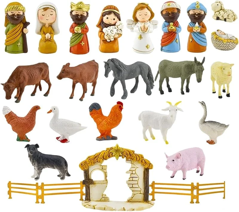 Genérico Cuenta Atrás Para La Navidad Belen Religioso De Adviento — Decoracion Navidad