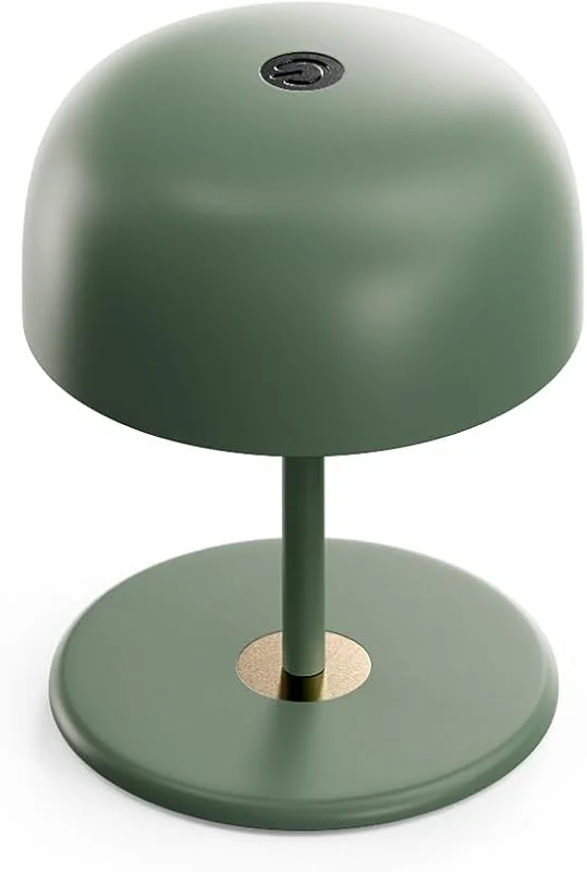 Artilo Lámpara LED portátil de escritorio, lámpara recargable por USB, interruptor táctil con longitud ajustable, ideal para cenar, acampar al aire libre y noches románticas (verde) — Cena a la luz de velas