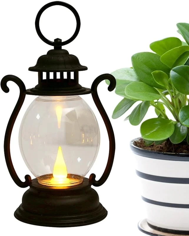 Generic Lámpara LED portátil para tienda de campaña con gancho, estilo retro — Cena a la luz de velas
