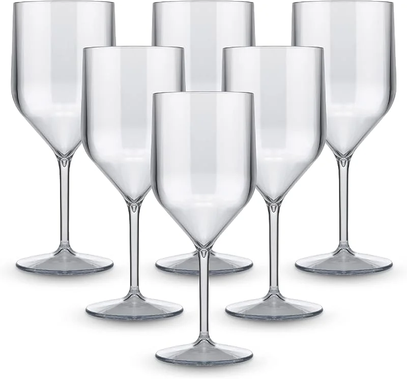Visita la tienda de BRYNA BY AMZ BETTER BRYNA - Set 6 Piezas Vasos Croisiere de 25 Cl de Policarbonato (Plástico Rígido), 100% Diseño Italiano, Vasos Irrompibles, Copas de Vino Reutilizables y Lavables en Lavavajillas, Trasparente — Vino y mesa festiva