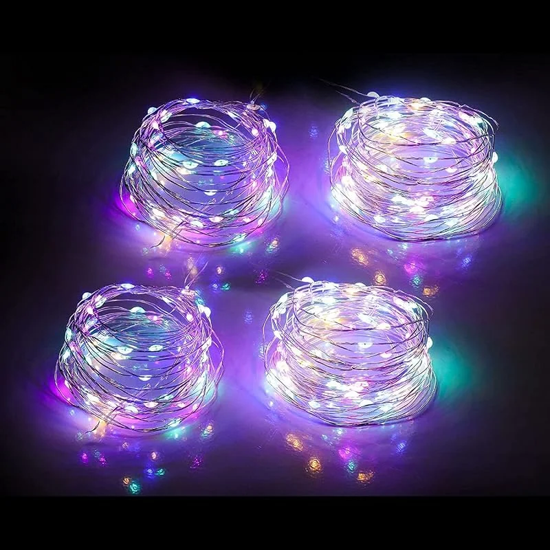 Ding Yongliang Luces LED 2m 20 Cuentas IP65 Multicolor, Cable de Cobre Flexible — Luces Navidad