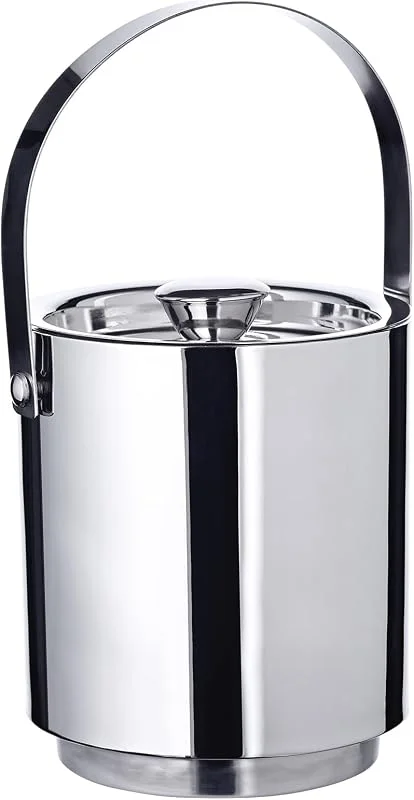 Visita la tienda de EDZARD EDZARD Cubitera de bar Seattle (3, 2 L, H 16 cm), acero inoxidable pulido — Vino y mesa festiva