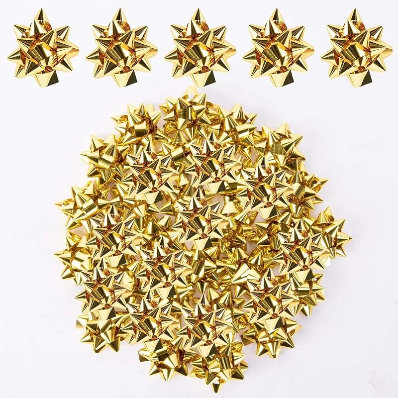 MAOSHYMS Lazos para Regalo Adhesivos 100 Piezas 2.5 Cm Lazos — Envoltorio regalo