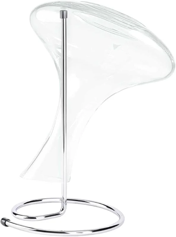 HERCHR Decanter Rack Decantadores de vino Garrafas Soporte de secado Soporte de acero inoxidable al revés 16, 5 x 16, 5 x 31 cm — Vino y mesa festiva