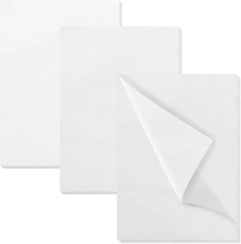 DUBUOZA 120 Hojas de Papel de Seda Blanco, 50 x 70 cm Papel de Seda, para Envolver, Bricolaje, Decoración, Bodas, Cumpleaños, Navidad (Blanco) — Envoltorio regalo