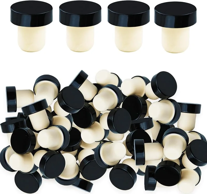 LAPOHI 42 tapones en forma de T de corcho para vino, tapones de botella reutilizables, tapones de goma para sellado de botellas de cerveza, botellas de vino, botellas de vidrio — Vino y mesa festiva
