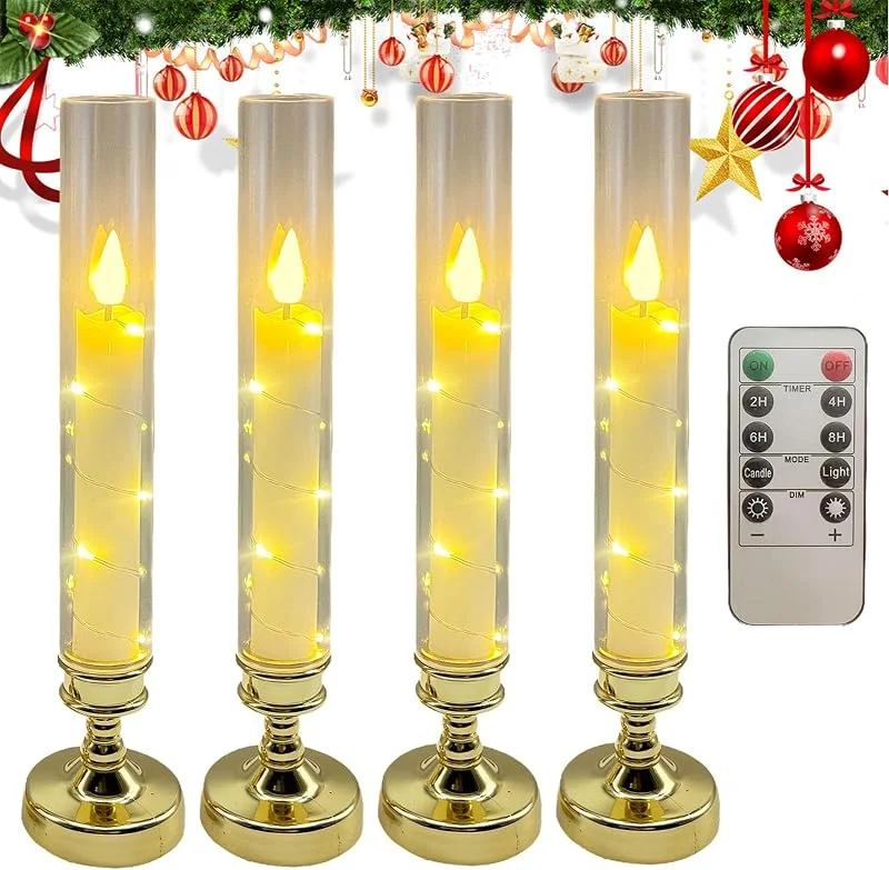 Générique Velas Parpadeantes A Pilas De Mesa Romántico Para Decoración Del Hogar — Cena a la luz de velas