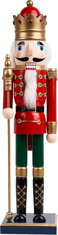 Visita la tienda de THE TWIDDLERS THE TWIDDLERS Gran Soldado Cascanueces de Navidad de Madera con Soporte, XL 50 cm – Material de Pino y Madera Hecho a Mano Decoración navideña Tradicional — Decoracion Navidad