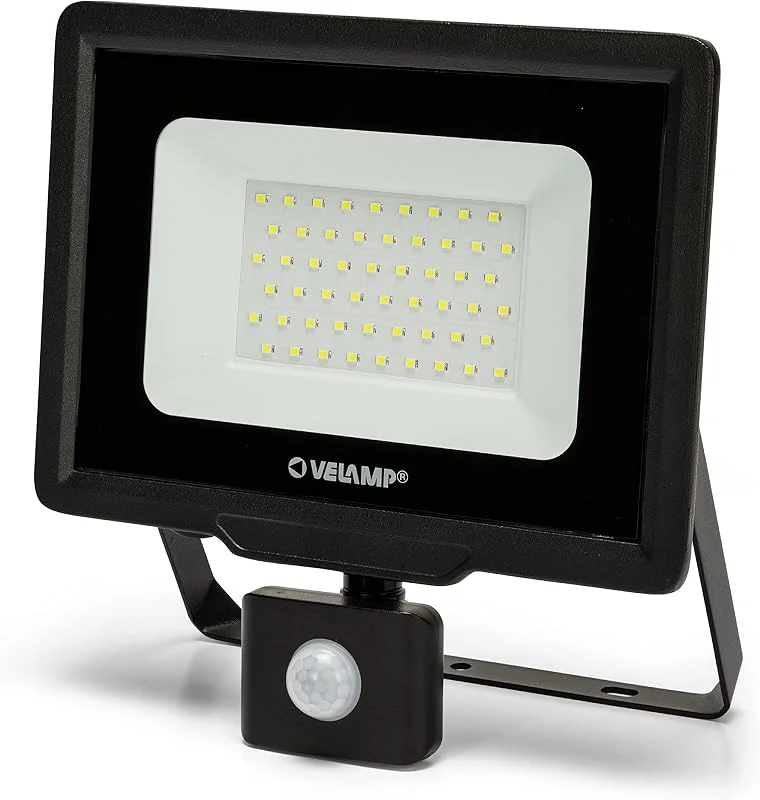 Velamp Proyector LED PADLIGHT5, 50W IP44 SMD, negro 4000K. Con IR — Luces Navidad