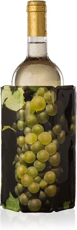 Visita la tienda de Vacuvin Vacu Vin 3881460 - Enfriador para botellas de vino, diseño uvas blancas — Vino y mesa festiva