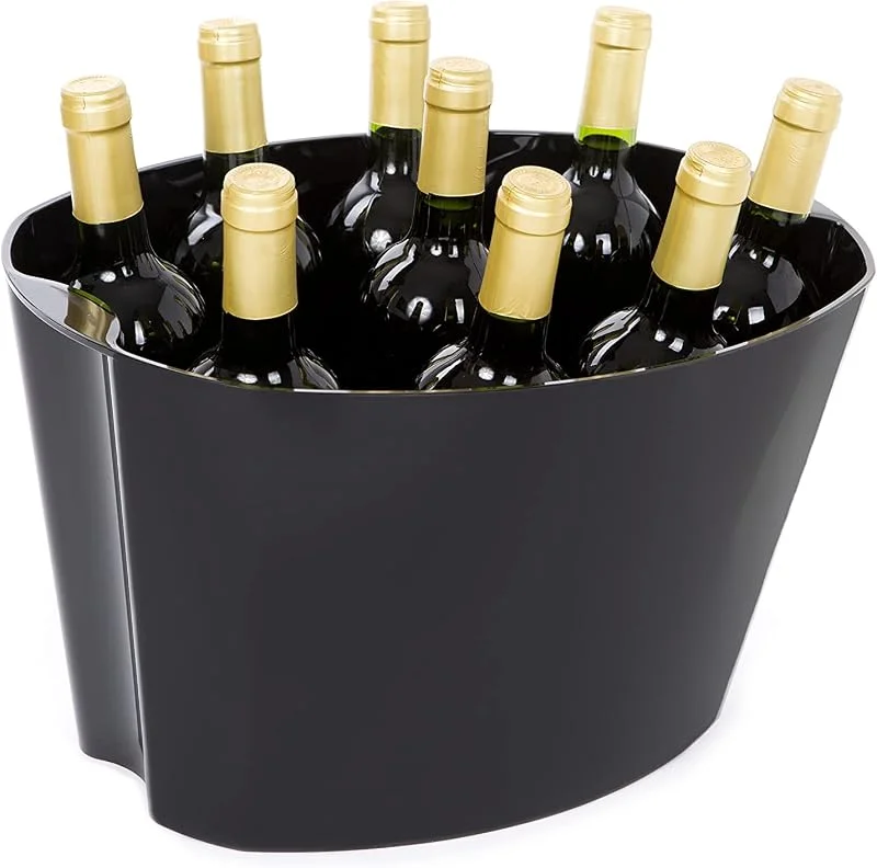Visita la tienda de Koala Cubitera para Vino XXL Koala 12 L - Champanera para 8‑9 Botellas - Enfriador de Vino Reutilizable, color Negro — Vino y mesa festiva