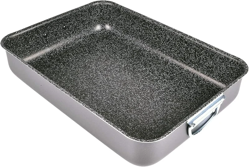 Visita la tienda de ALLUFLON Alluflon Tradizione Italia Rustidera de Horno, Lasagnera, aluminio, Negro, 27 x 19.5 x 6 cm — Hogar y cocina