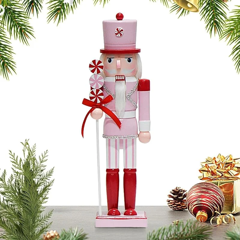 Jvjggag Figura de soldado navideño de cascanueces de 38 cm — Decoracion Navidad