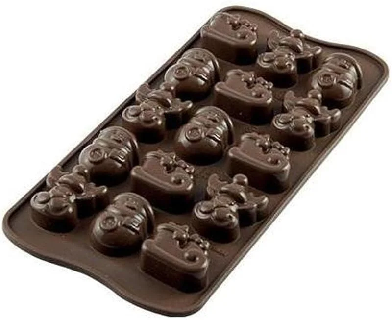 Visita la tienda de silikomart Silikomart - SCG23 Choco Winter - Molde de Silicona 33X27 H 15 MM — Hogar y cocina