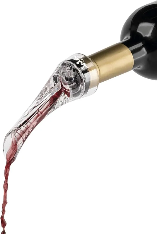 Visita la tienda de Jata JATA HOGAR HVIN2314 - Decantador de Vino con Aireador, Vertedor Antigoteo, Oxigenador Instantáneo, Accesorio para Botellas de Vino, Fácil Limpieza — Vino y mesa festiva