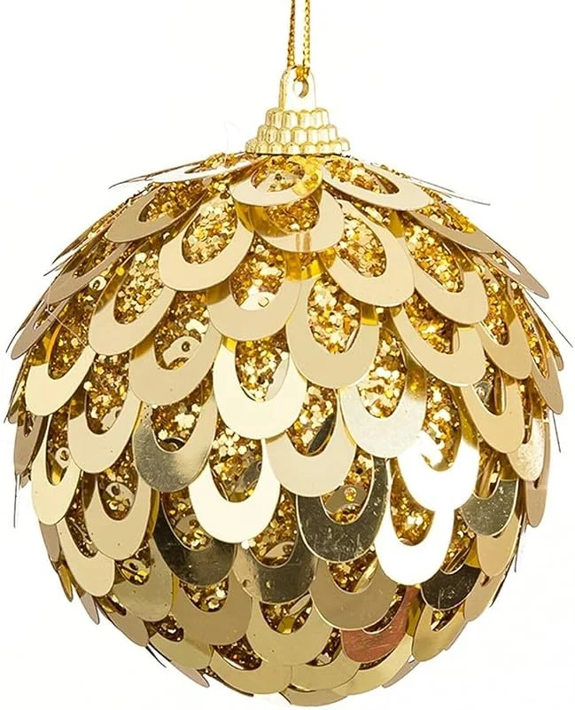 BigBuy Christmas Bolas de Navidad Dorado Plástico Polyfoam 10 x 10 x 10 cm (3 Unidades) — Decoracion Navidad