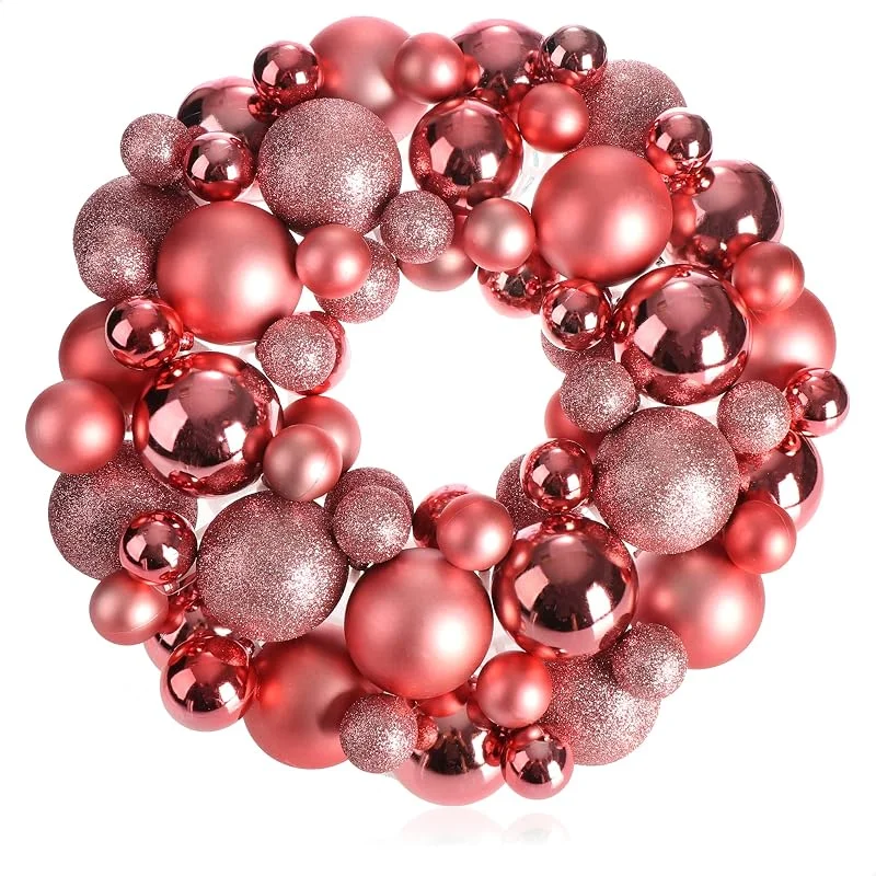 Visita la tienda de com-four com-four® Corona de Puerta de Navidad, Corona de Adviento con Varias Bolas — Decoracion Navidad