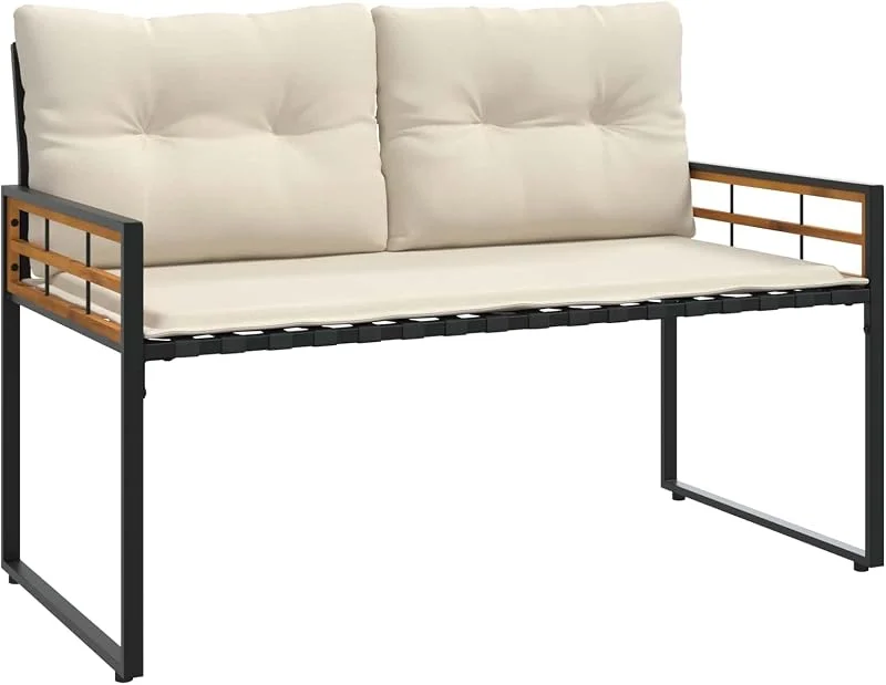 Visita la tienda de vidaXL vidaXL Banco de Capa de Madera 114 x 55 x 77 cm Crema Rectangular — Decoracion Navidad
