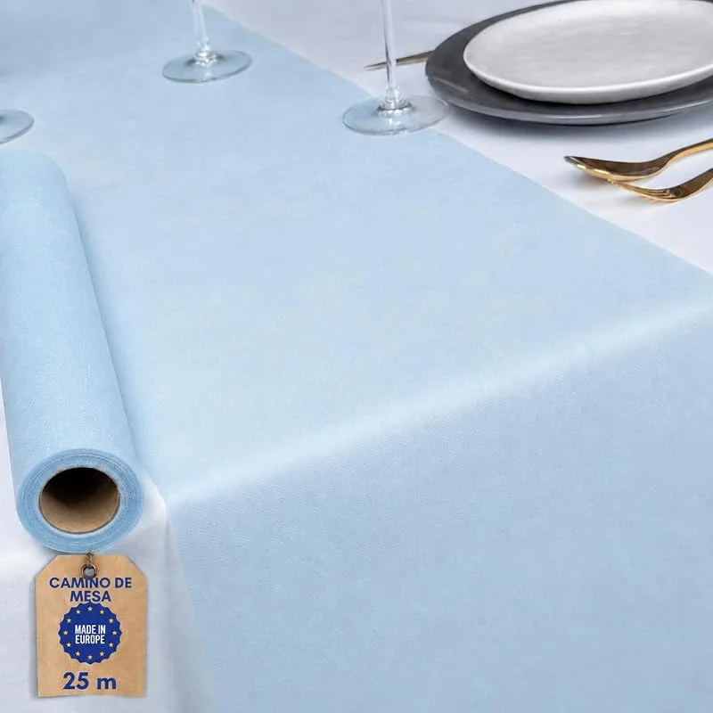 Visita la tienda de NATUARTE Camino de Mesa Azul Cielo, Rollo de Fieltro de 25 Metros x 30 centimetros, Decoracion de Mesa, Tela Decoracion Bodas Bautizos Comuniones Cumpleaños, Tela Manualidades, Color Azul Cielo — Hogar y cocina