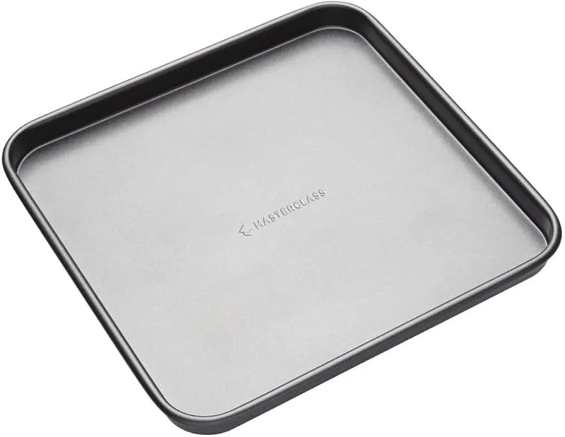 Visita la tienda de Master Class MasterClass Bandeja de horno cuadrada antiadherente sin PTFE, PFOA ni BPA, robusta de acero al carbono de 1 mm de grosor — Hogar y cocina