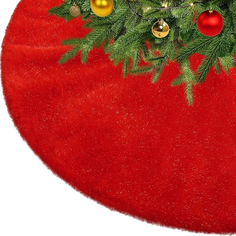 Visita la tienda de KONVINIT KONVINIT Manta para árbol de Navidad de Felpa Redonda Christmas Tree Skirt — Adviento y mesa