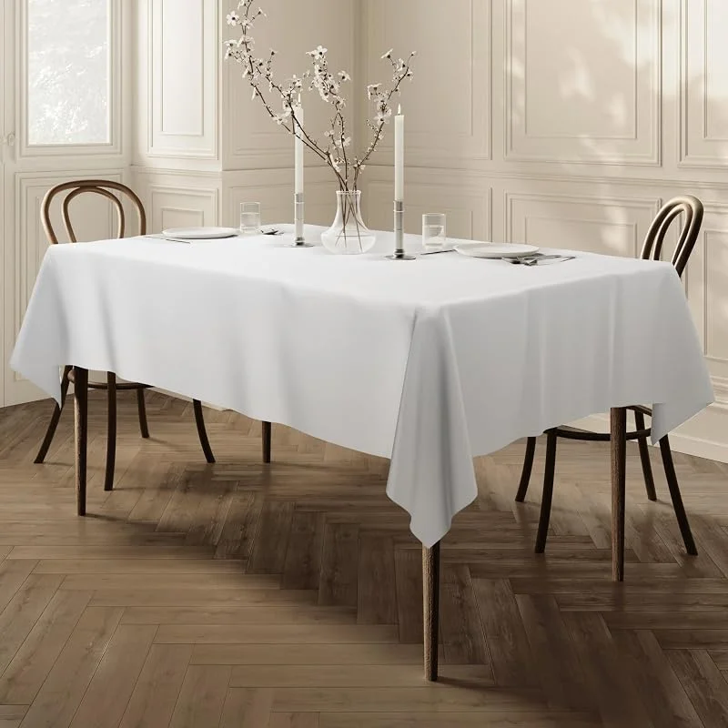 Visita la tienda de Home Direct HomeDirect Mantel 100% poliéster, Rectangular 150 x 250cm Blanco — Hogar y cocina
