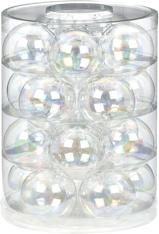 Visita la tienda de Magic: The Gathering MAGIC Bolas de Navidad de cristal, 6 cm, 20 unidades bolas de Navidad. Color: iris transparente — Decoracion Navidad