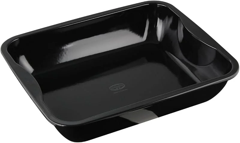 Visita la tienda de Dr. Oetker Dr. Oetker Rustidera para Horno o Bandeja para horno de acero revestimiento de esmalte de cuarzo gran dureza y no se raya, azul, 40x34x8cm, 1ud. — Hogar y cocina