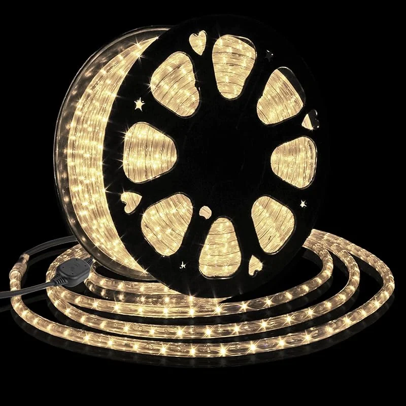 Forever Speed 50M Tubo de LED Manguera LED Luces de Tira de Manguera Exterior e Interior Blanco Cálido, Tiras LED Adecuado para Decoración e Iluminación Navidad, Halloween, Boda, Fiesta, Hotel, Jardín — Luces Navidad