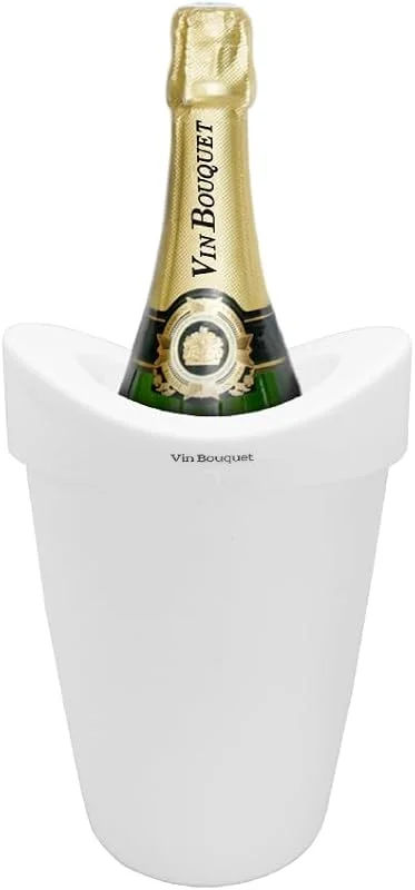 Visita la tienda de VB VIN BOUQUET Vin Bouquet Enfriador de Botellas de Vino, Cubitera Individual Blanca — Vino y mesa festiva