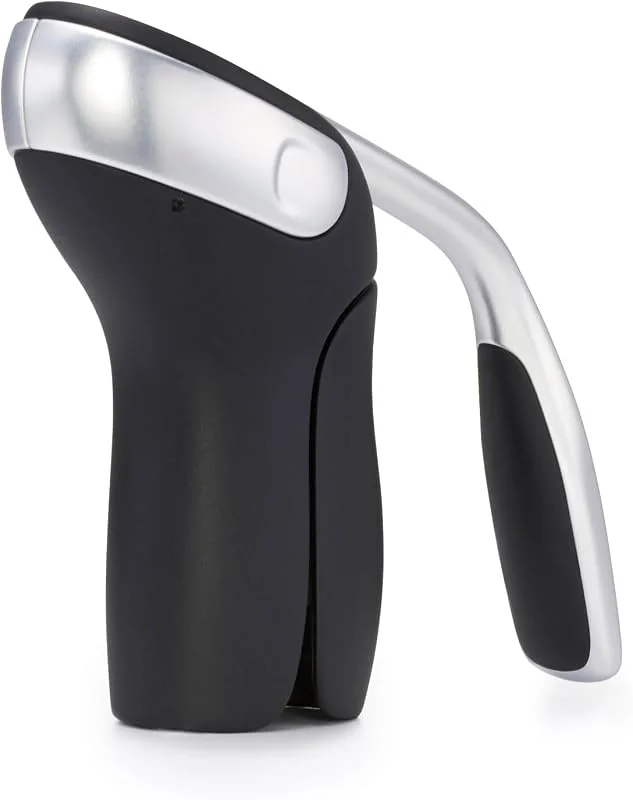 Visita la tienda de OXO OXO Good Grips Sacacorchos de acero vertical de palanca con extraíble Foil cortador — Vino y mesa festiva
