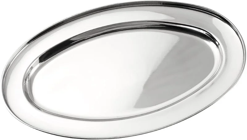 ROYAL NORFOLK 7972030 Plato Servir Inoxidable Oval, 30 cm, R, Acero — Hogar y cocina