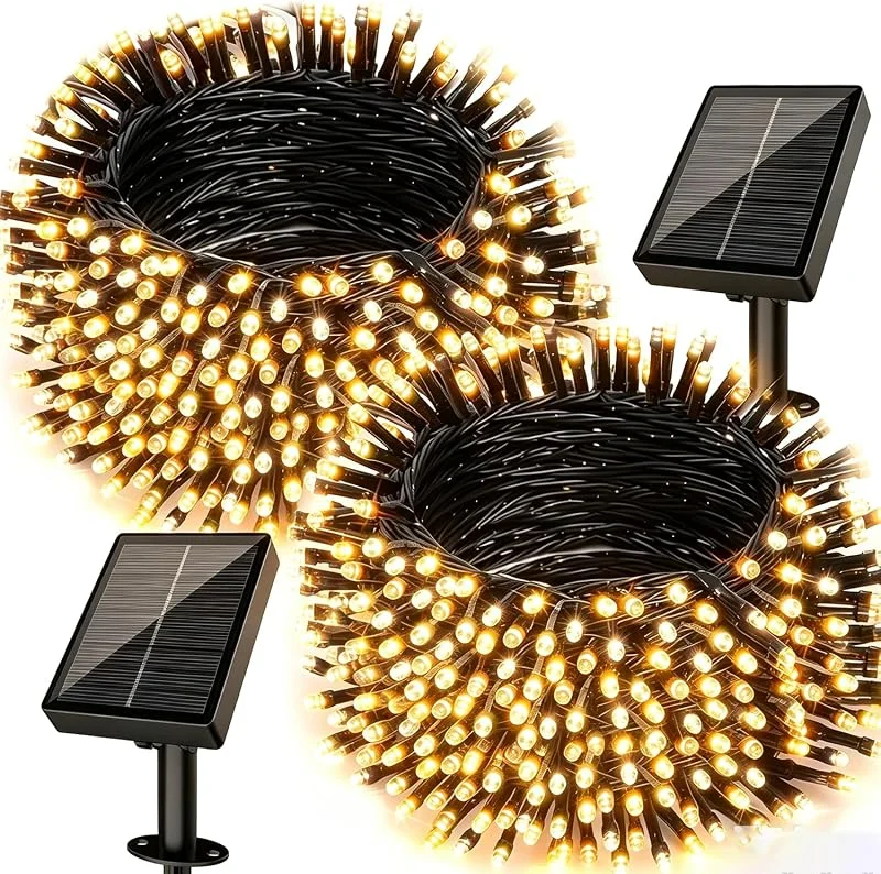 Visita la tienda de Electight 2 Pack 20M Guirnaldas Exterior Solar, Guirnalda Luces Solares con 8 Modos — Luces Navidad