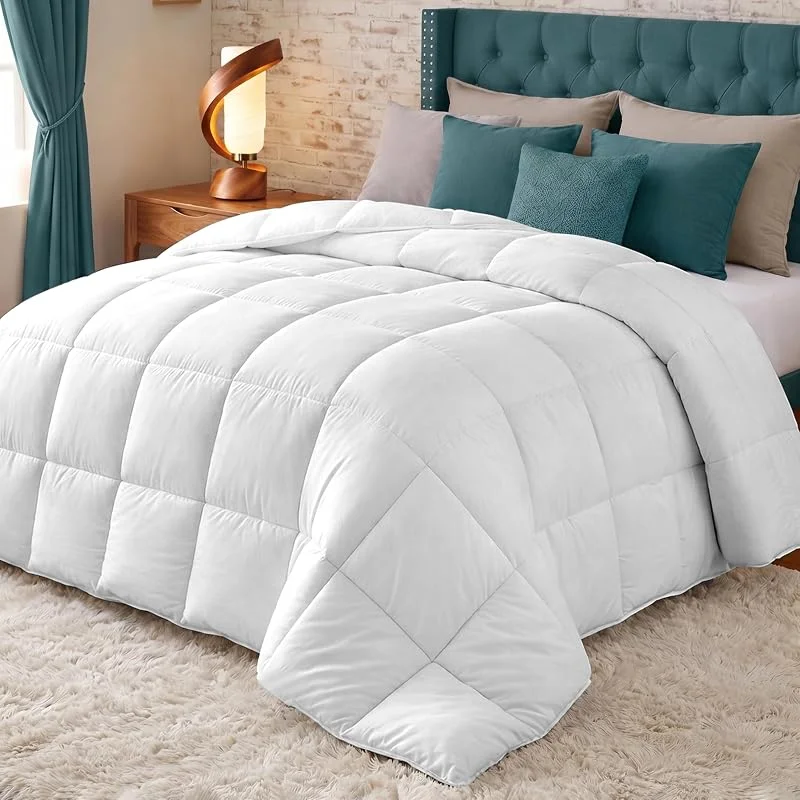 Visita la tienda de Utopia Bedding Utopia Bedding Edredón Cálido para Cama 135, 150, 220x240 cm, Blanco — Vino y mesa festiva