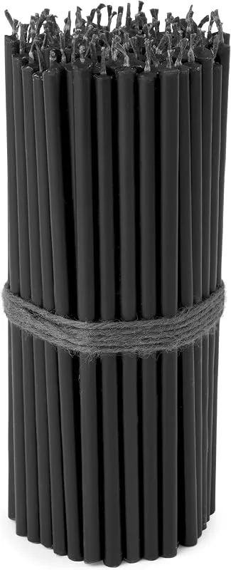 Visita la tienda de NKlaus NKlaus - 100x velas de altar negras sin goteo L 15cm Velas de altar cera de parafina Premium 36135 — Cena a la luz de velas