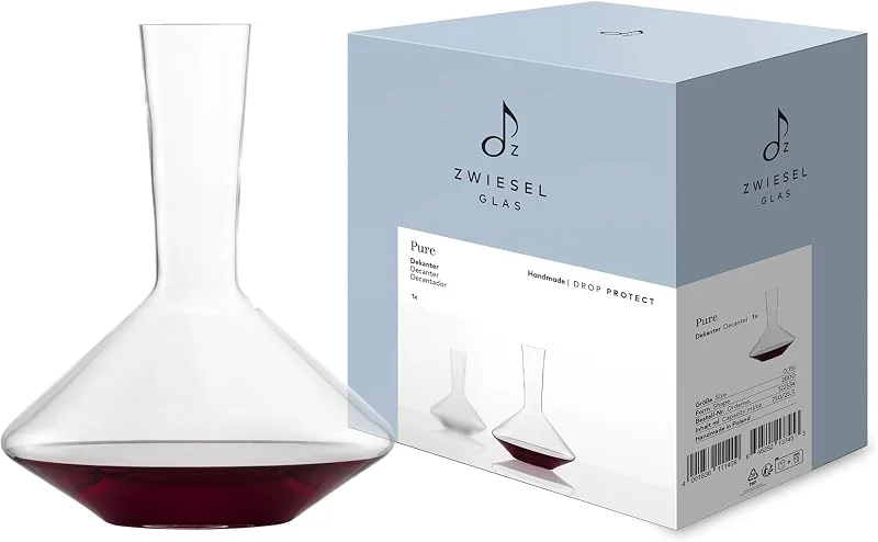 Zwiesel Glas Pure 122534 - Decantador de vino tinto (cristal, 27, 1 cm de altura, 0, 75 L) — Vino y mesa festiva